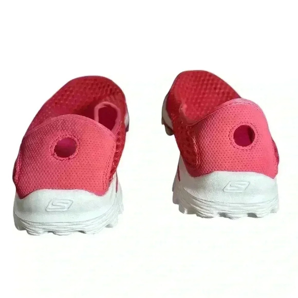 Skechers Goga Mat 8.5 Pink Mesh Athletic Shoes - Picture 5 of 10
